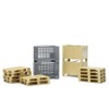 Bruder Logistics Set with Pallets, Warehouse and Trailer Bins, and