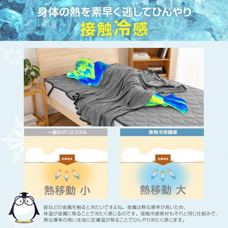 Sun Deco Bed Pad, Single, Cooling Feel, Made with Mighty