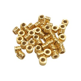 [initeq] #2#2-56 Threaded Heat Set Inserts for 3D Printing (20, Short)