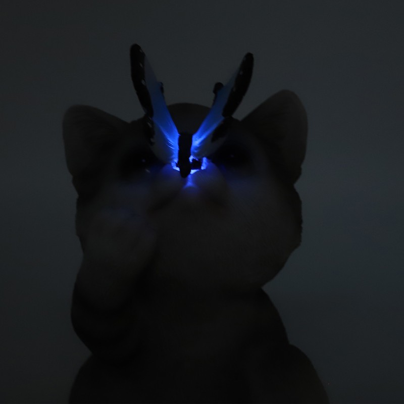 Solar Cat Yard Decor Decorative Light Cat Garden Sculpture Exquisite