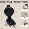 Roellgs Shower Head Holder, Strong Suction Cup Shower Bracket,Height Adjustable