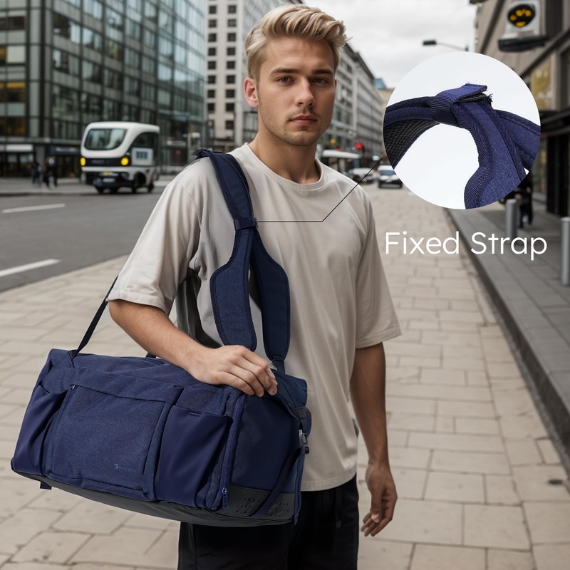 Kookoomia Gym Bag for Men with Shoes Compartment and Wet