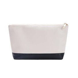 bagINBAG QIANPA Makeup Organizer Bag for Purse，Cosmetic Travel Bag for Women, Make Up Pouch for Travelling，Black & Cream