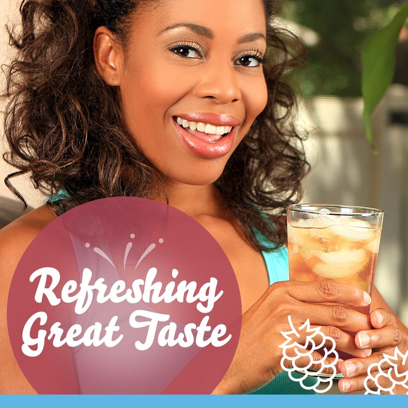 Crystal Light Raspberry Green Tea Naturally Flavored Powdered Drink Mix,