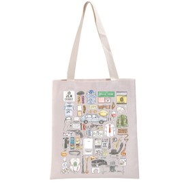 Generic PYOUL TV Show Inspired Gift Peep S Tote Bag British Sitcom Fan Handbag British TV Series Gift Comedy Fan Gift (Peep S Tote)