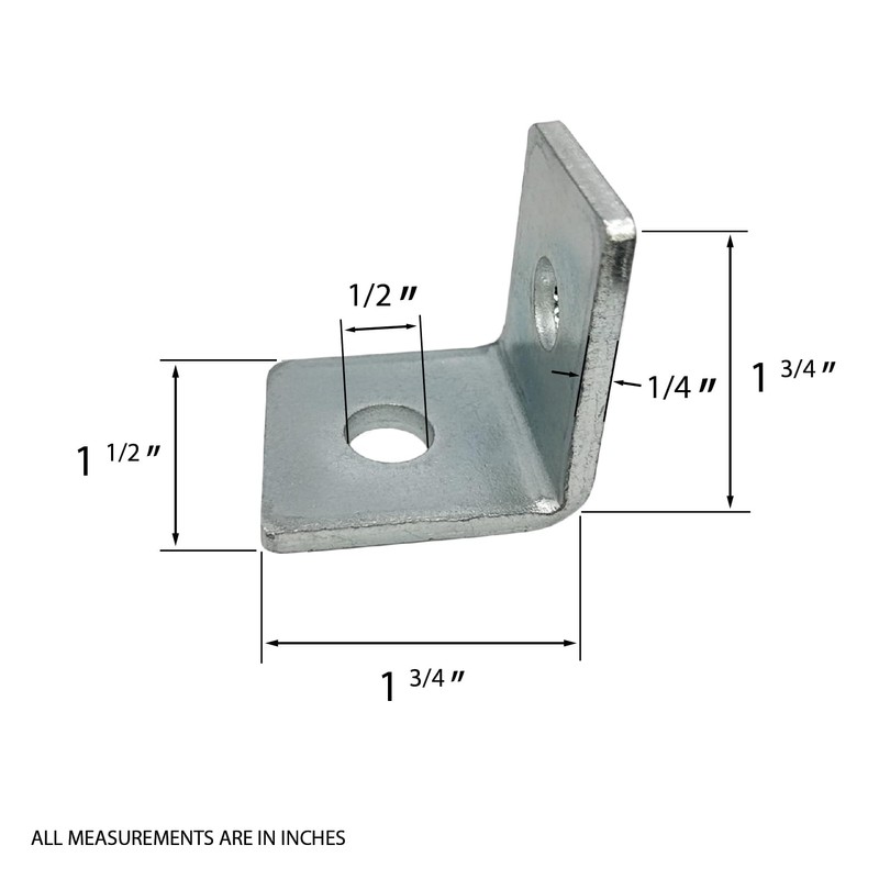 10 Pack - 2 Hole, L Shaped 90 Degree Connector