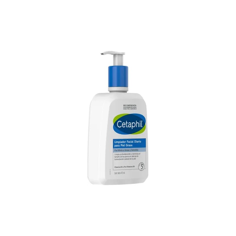 Limpiador Facial Diario Cetaphil Para Piel Grasa 473 Ml