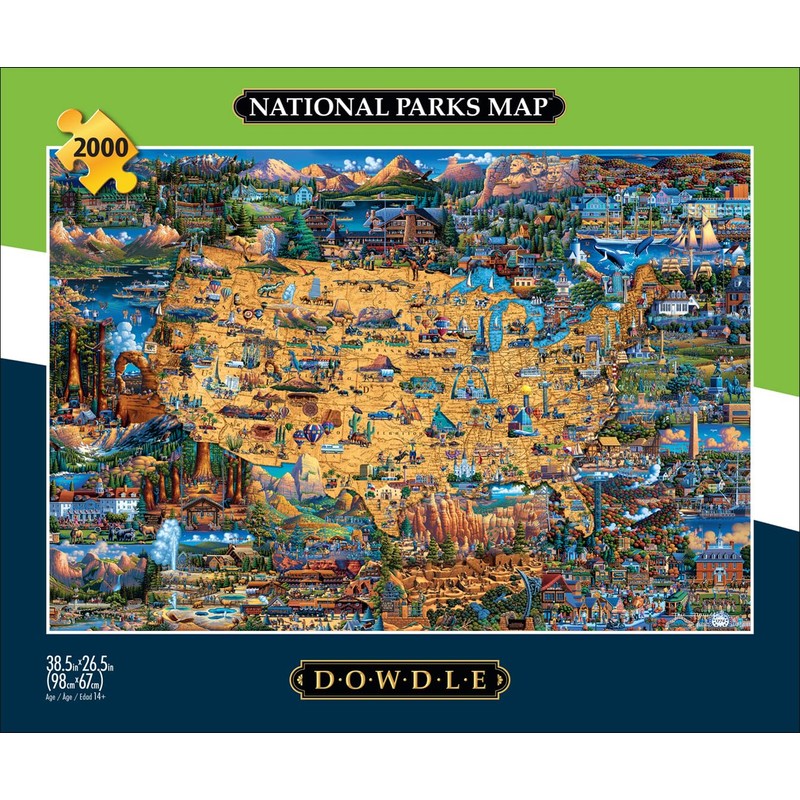 Buffalo Games - Dowdle - National Parks Map - 2000