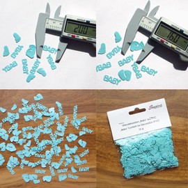 Sepkina Table Decoration, Confetti, Baby Shower, Baby Feet (Baby Boy Feet, 200)