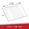 SPARES2GO Adjustable Extendable Grill Shelves with New Locking Nut for