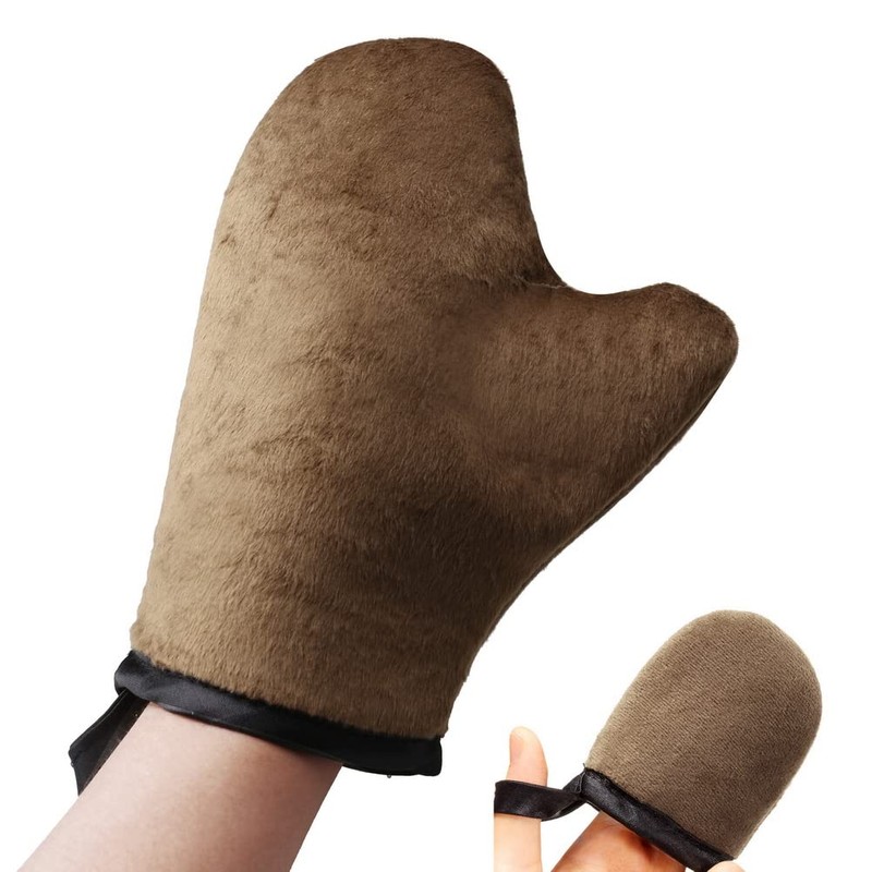 Pack of 2 Tanning Gloves for Self-Tan, Double-Sided Self-Tanning Gloves