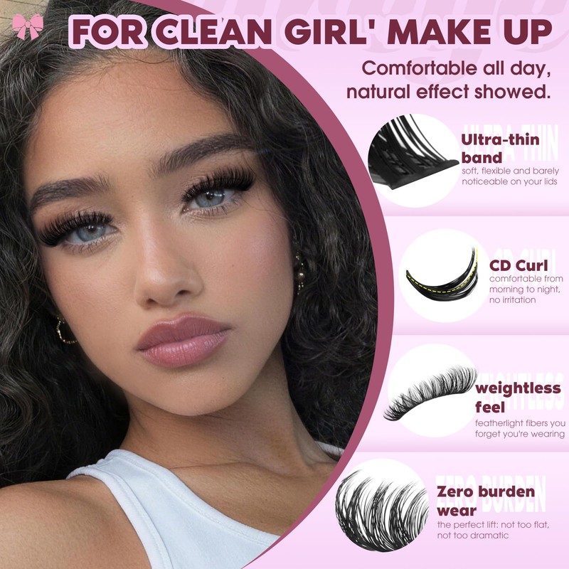 Wispy Lash Clusters Kit Fluffy Cluster Eyelash Extensions 624pcs