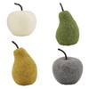 Mud Pie Felt Fruit Décor, Yellow Pear