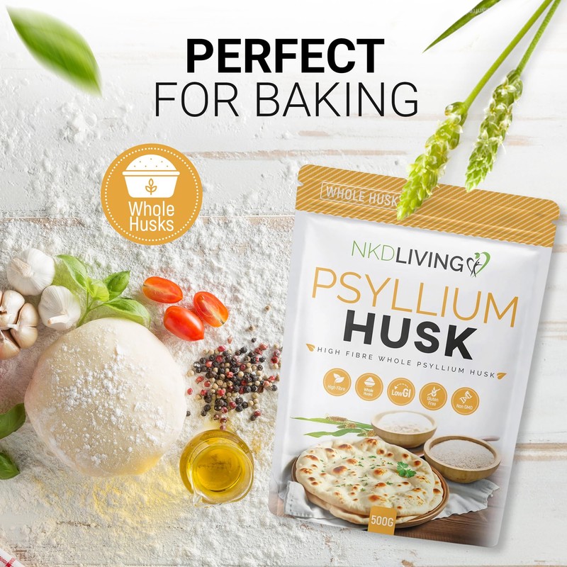 NKD Living Whole Psyllium husks (500g)