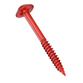 ARMOR TOOL Pocket Hole Screws - 1-1/2" Fine Thread Joinery Screws 250 Pack with Red Color Coat & Square Drive - AW-F-150-250