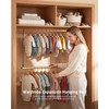 BaiNong Adjustable Closet Hanging Rod 17-30" Gold Closet Rod Extender