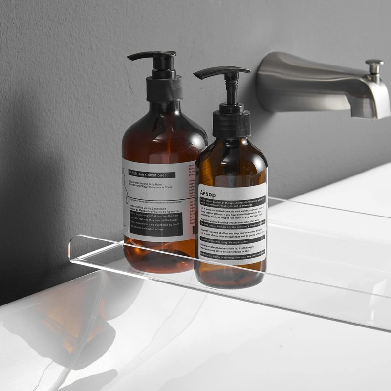 Clear Bathtub Tray Caddy, Bath Tub Rack Shelf, Luxury Bathroom
