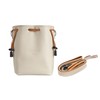 TTArtisan Leather Style Drawstring Lens Bag - Beige with Brown