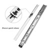 Gobrico 6Pairs(12pcs) 22-Inch Full Extension Telescopic Side/Rear Mount Drawer Slides