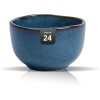 Organic Blue Irregular Stoneware Ceramic Cereal Bowls Dip Bowls Ice