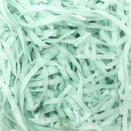 HLNLSU Cut Paper Shred Filler (1 LB) for Packing and Filling Gift Baskets,Multi-color optional (Shallow Robin Egg Blue)