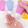 Deluxe Silicone Travel Bottles Leakproof TSA Approved BPA Free Food