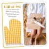OUNONA Heat-resistant Oven Gloves Wear-resistant Kitchen Cooking Mitts for for