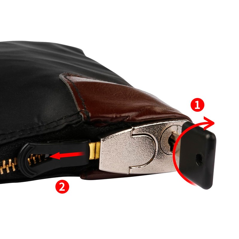 Eagle Lockable Money Bag Security Black 27.5 x 20.8 x