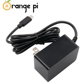 Orange Pi Adaptador de fuente de alimentación USB C 5V3A para Orange Pi 3 LTS, Pi Zero 2, Pi R1 Plus LTS, protección de múltiples circuitos tipo C fuente de alimentación cargador transformador compatible