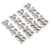 4Pcs Crystal Shoe Buckle 4.3in Long 1.3in Wide Sparkling Easy