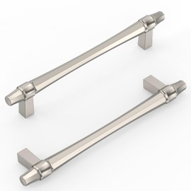 KNOKLOCK 10 Pack 5 Inch(128mm) Kitchen Cabinet Handles Brushed Satin Nickel Cabinet Pulls Kitchen Cabinet Hardware Drawer Pulls for Dresser Cupboard Wardrobe