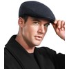 Wantonfy Men's Beret Cap Flat Cap Barret Flat Cap Newsboy
