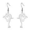TEAMER Ice Skate Earrings Stainless Steel Figure Skating Earrings Skater