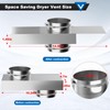 Upgraded 84049 Periscope Dryer Vent, 0-5" Adjustable Connector Kit for