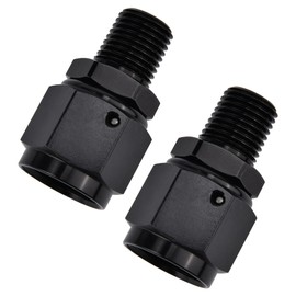 EVIL ENERGY 8AN Female to 1/4 NPT Male Swivel Fitting Aluminum 2PCS