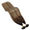 Ugeat U Tip Hair Extensions Human Hair Ombre Brown Ktip