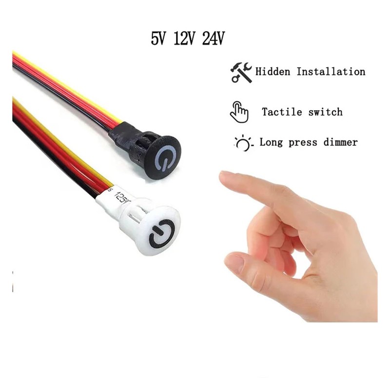 Smart Home Touch Sensor Button Dimmable Controller 10mm Switch Fit