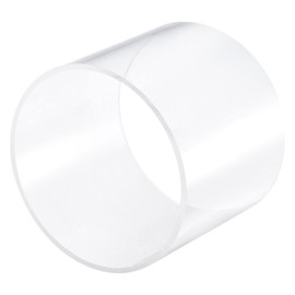 sourcing map Acrylic Pipe Rigid Round Tube Clear 114mm ID 120mm OD 100mm for Lighting, Models, Plumbing, Crafts
