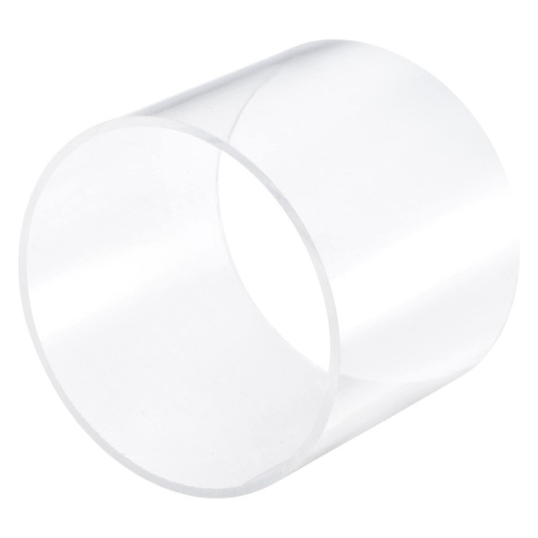 sourcing map Acrylic Pipe Rigid Round Tube Clear 114mm ID