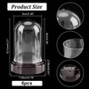 NBEADS 6 Sets Plastic Dome Cover, 2.77×4.2" in Diameter Plastic