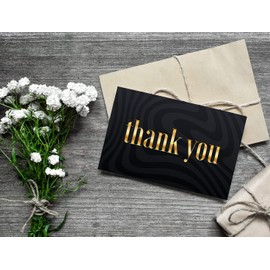 6 Premium Thank You Cards (Folding Cards) 12 x 18 cm with 6 Elegant Envelopes, Thank You, Cards, Thank You Cards, Wedding, Birth, Baby, Christening, Farewell, Birthday, Anniversary