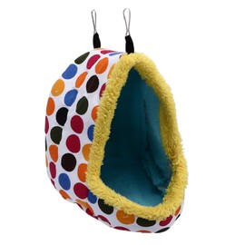 Pet Hamster Cave Bed Soft Comfortable Foldable Portable Thick Warm Easy Cleaning Small Animal House