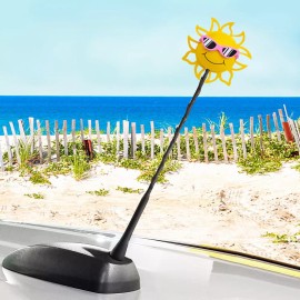 CoolBalls California Sunshine Antenna Topper (3 in 1 Car Accessory) (Pink)