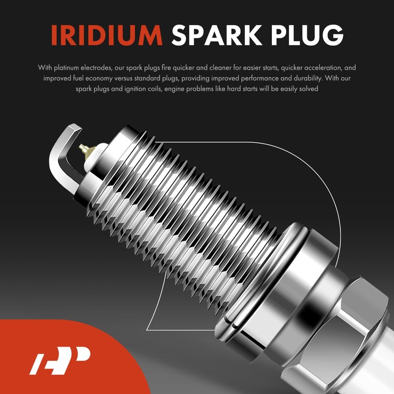 A-Premium Set of 6 Ignition Coil Pack and Iridium Spark