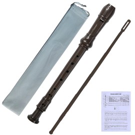fogman Soprano Recorder Cloth Case with Cleaning Rod Carrying Vertical Whistle Concert (Brown)