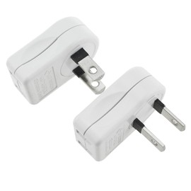 MTQY 2PCS 1-15P Socket Saver Extension Adapter 2 Plugs and 2 Sockets at 90 Degrees Bedside TV Stand Socket Converter