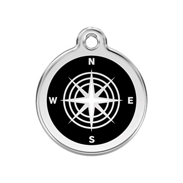 Red Dingo Custom Engraved Dog ID Tag - Compass -