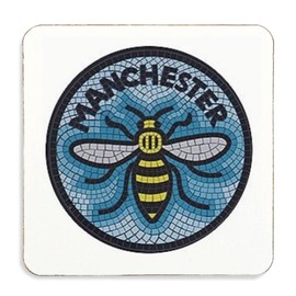 60 Second Makeover Limited Manchester Bee Coaster, Cork Back