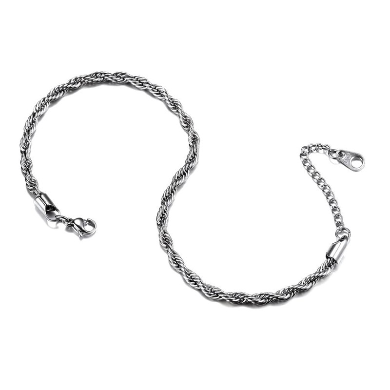 Bandmax Men's Anklet, Non-Stick Surgical Stainless Steel, Popular, Rustproof, Waterproof,