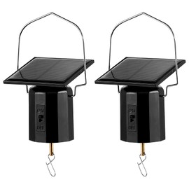 2 Packs Revolving Solar Powered Wind Spinner Motor for Hanging Garden Spinners, Rotating Solar Energy Operated Motor for Wind Spinner Patio Garden Lawn Entryway Décor Load Capacity of 4 Pounds